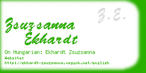 zsuzsanna ekhardt business card